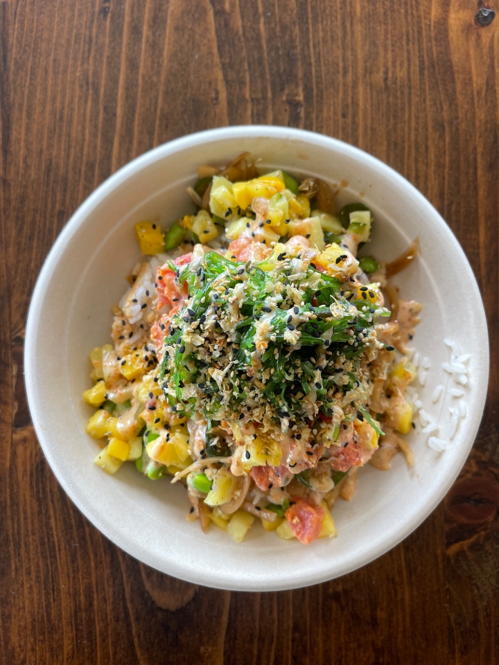 Spicy Tuna Bowl at Island Fin Poké Co. Beachwalk