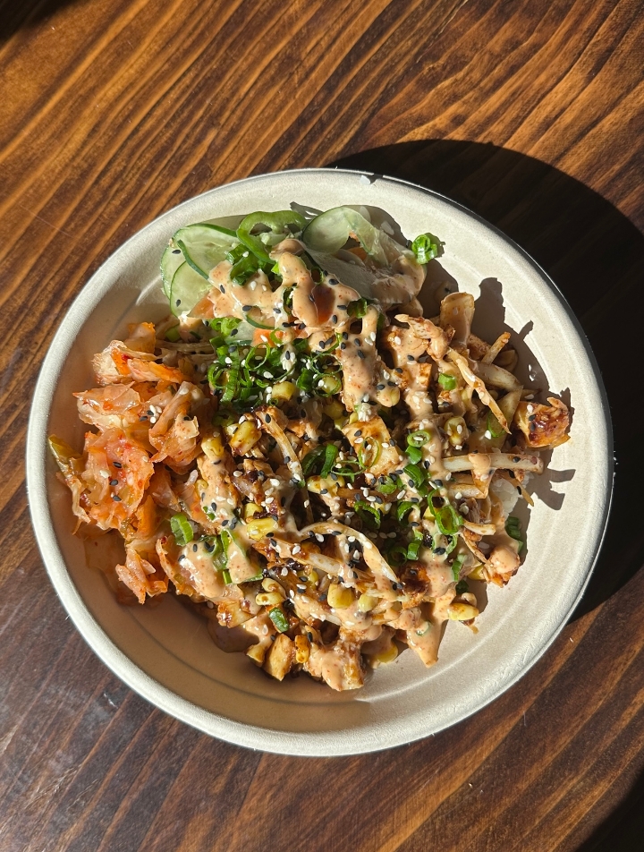 Korean BBQ Chicken Bowl at Island Fin Poké Co. Beachwalk