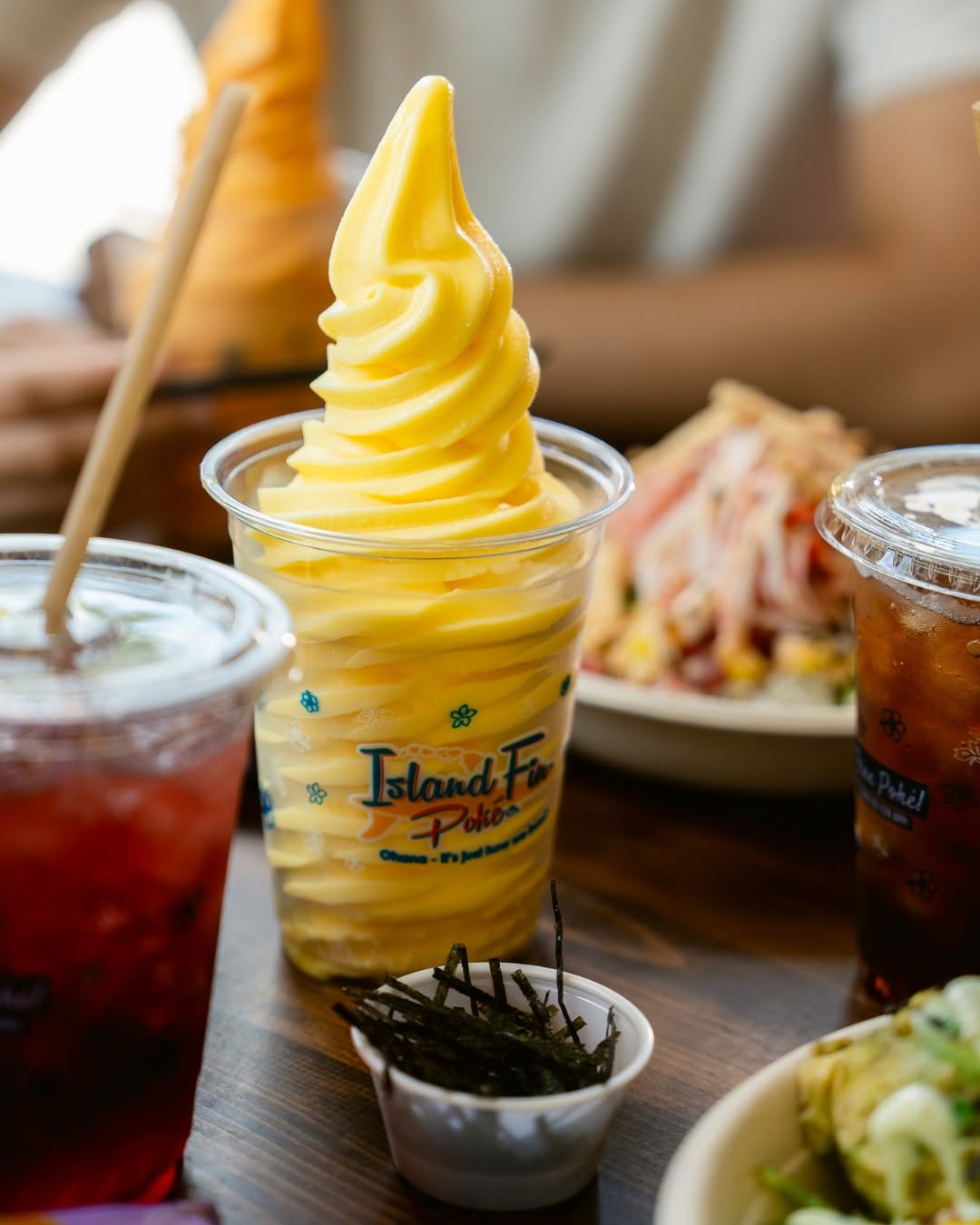 Dole Soft Serve® swirl cup at Island Fin Poké Co. Beachwalk
